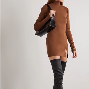 (NEW and UNWORN) ZEYNEP ARCAY Stretch-knit turtleneck mini dress